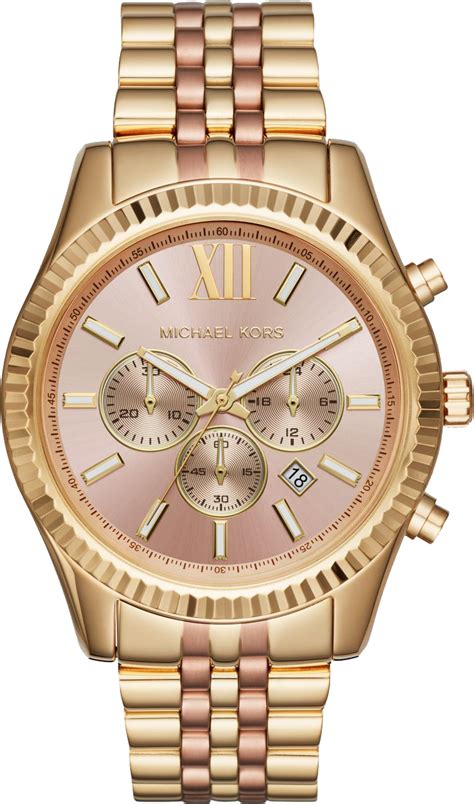 michael kors lexington watch two-tone|oversized lexington two tone watch.